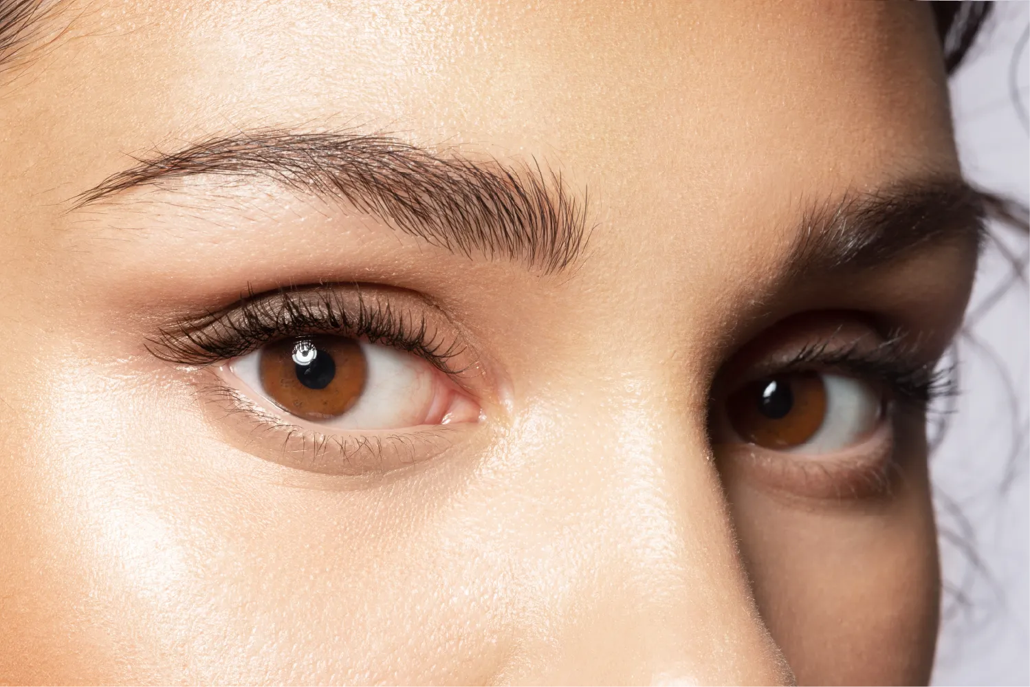 はっきりとした目元