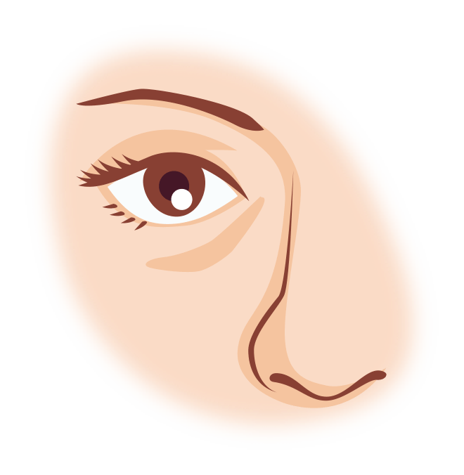 目の下のたるみの状態を確認